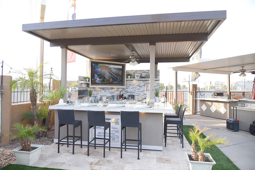 Best Outdoor Kitchen Bermuda BBQ Island with TV - Image 13
