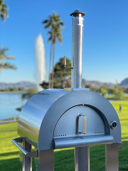 Kokomo 32” Wood Fired Stainless Steel Pizza Oven - Image 5