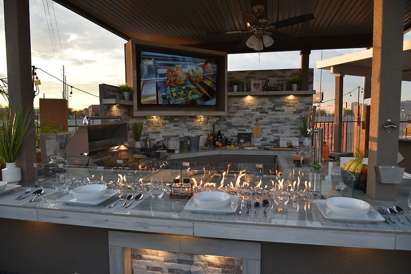 Best Outdoor Kitchen Bermuda BBQ Island with TV - Image 14